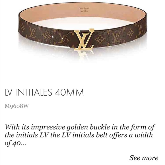 Louis Vuitton belt (not authentic but looks it)