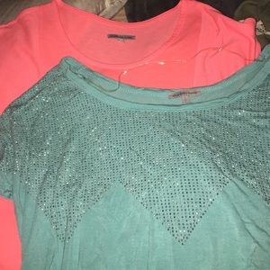 TWO Charlotte Russe crop tops