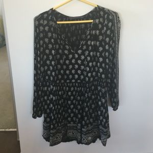 Zara black and white dress