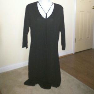 Max Studio Long Sleeve Black Dress