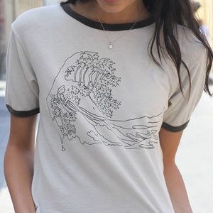 Brandy Melvile  wave graphic Tee