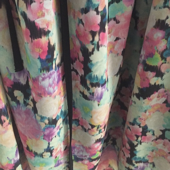 Watercolor floral print dress / H&M, Size 8