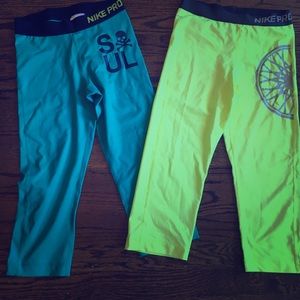 Soul cycle Nike Capri pants