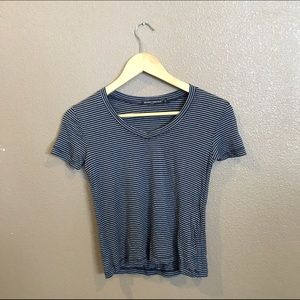 Striped brandy crop top