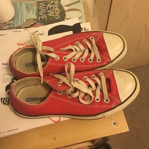 Red low top Converse