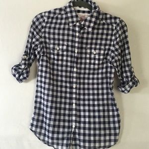 Blue &a White Flannel