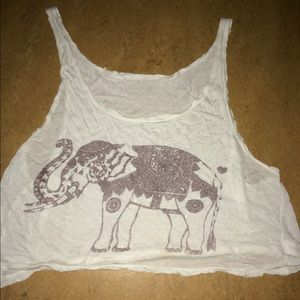 Brandy Melville elephant cropped top