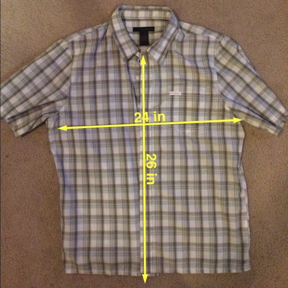 Calvin Klein Men's shirt size XL - measurements! - Picture 4 of 5