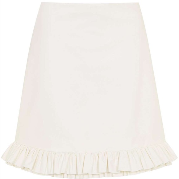 Topshop-Frill Hem Mini Skirt by Unique