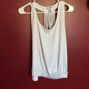 White Opened Back Blouse