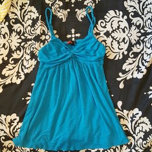Blue babydoll top