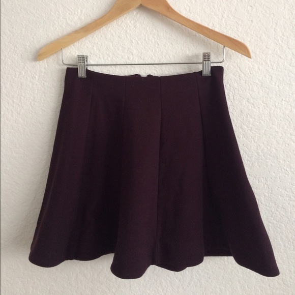 Urban outfitters flirt with me seamed skirt maroon