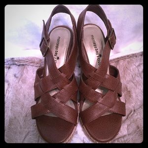 Brown Wedge Sandals