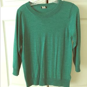 Jcrew merino wool sweater. Kelly green.