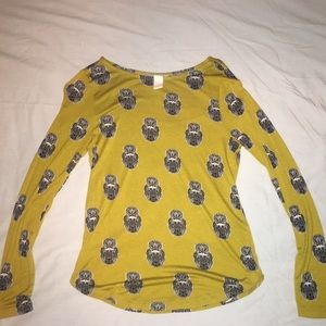 Cute owls on yellow from H&M