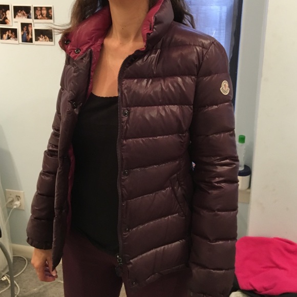 Purple Moncler women's winter coat size M