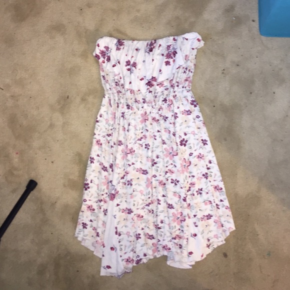 Urban Outfitters floral strapless dress