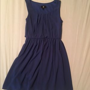 Blue tea-length dress Small (true to size on 5'4")