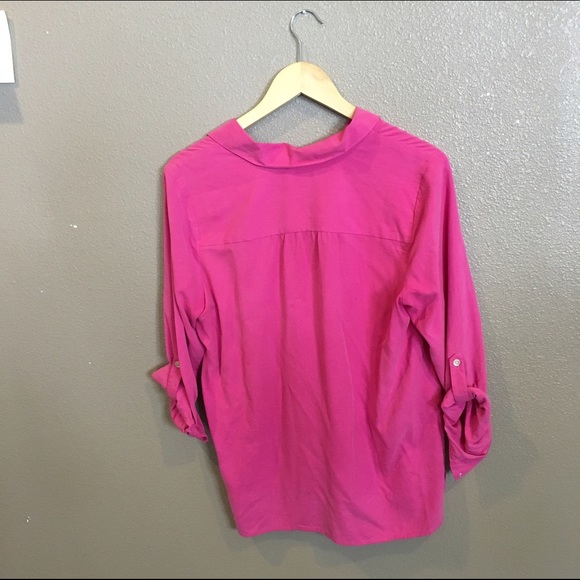 Pink j-jill button up shirt - Picture 2 of 3