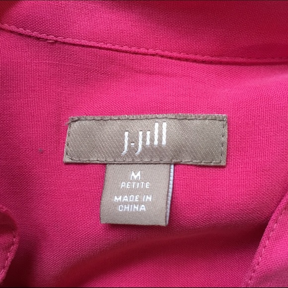 Pink j-jill button up shirt - Picture 3 of 3