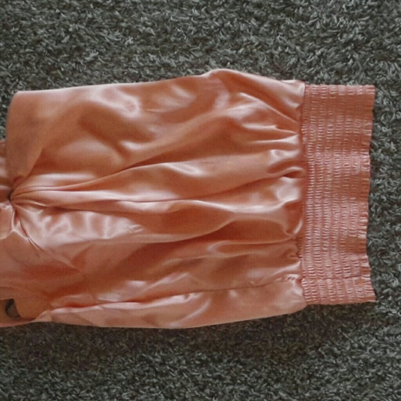 Bebe One Shoulder orange blouse