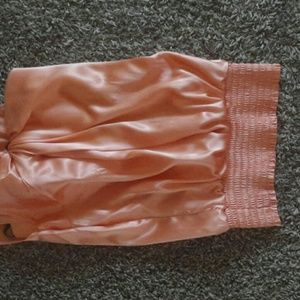 Bebe One Shoulder orange blouse