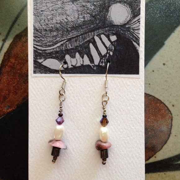 Pretty in purple earrings