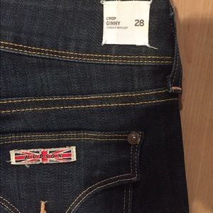 Hudson jeans -Ginny crop straight cuffed size 28