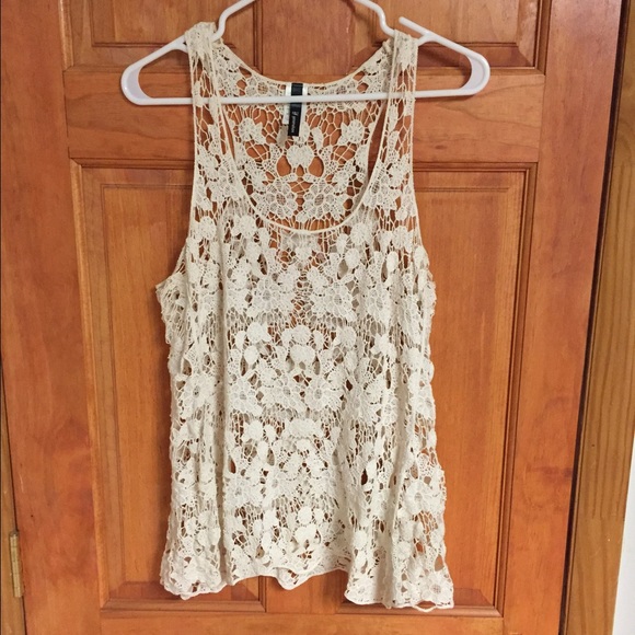 Crochet knit top