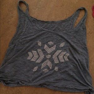 Brandy Melville grey cropped top