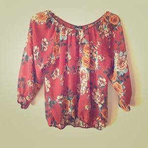 Rue 21 floral blouse