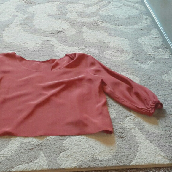 Burnt orange blouse