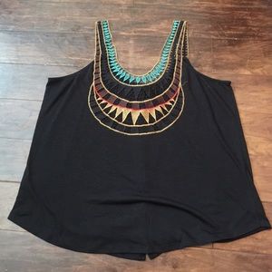 Button down shirt with nice color strap and back