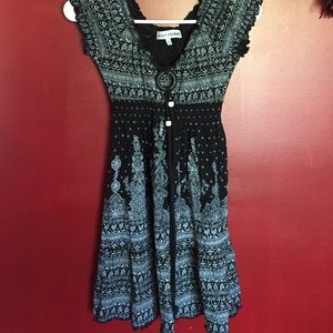 Mini Black/White Dress