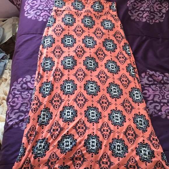 Patterned Maxi Skirt