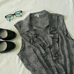 Tahari ASL sleeveless Blouse XL