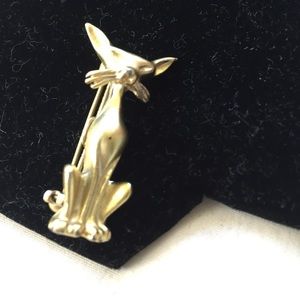 Vintage cat broach