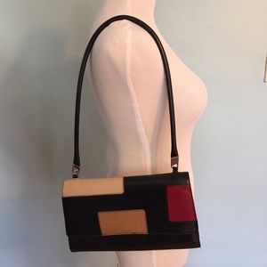 *SOLD* ARCADIA genuine leather shoulder bag Italy