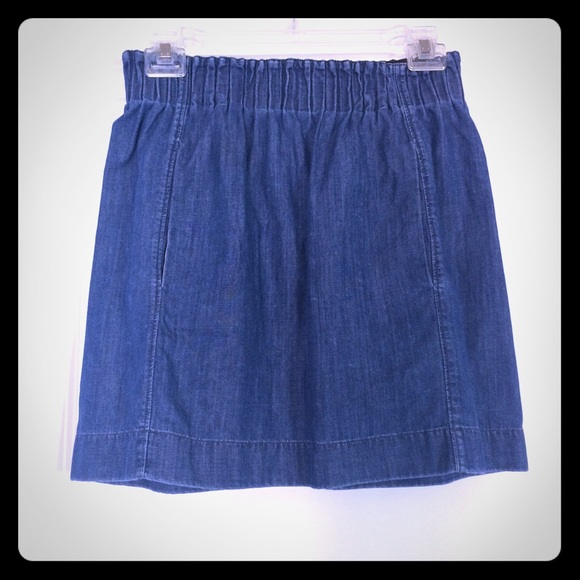 Denim mini skirt