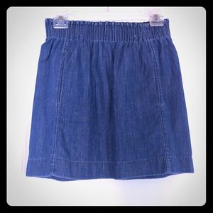 Denim mini skirt