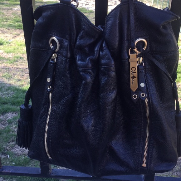 Cole Haan Black Leather Shoulder Bag