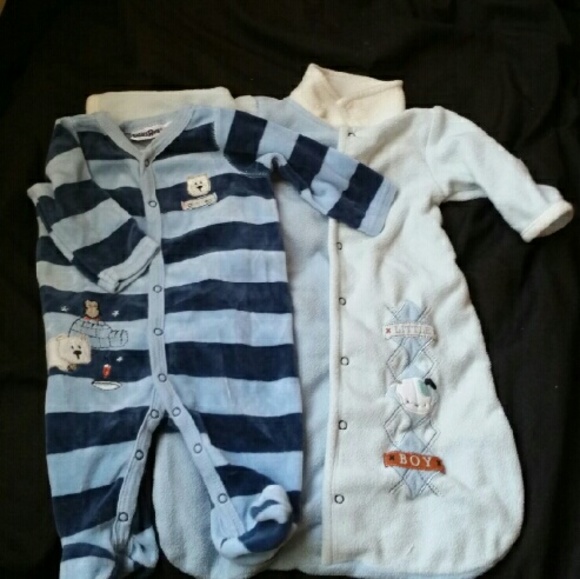 Kola Kids footed PJ'S, includes swaddle sleep sack