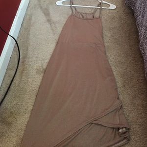 HighLow Nude/Tan Mini Dress