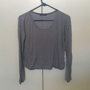 Brandy Melville Striped Long Sleeve Crop