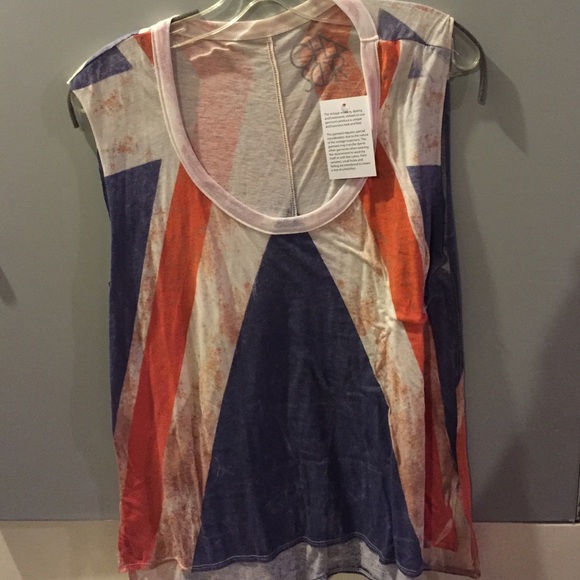 Red, white and blue chaser tank