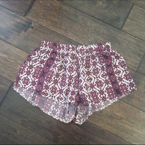 Brandy Melville Aztec Printed Shorts