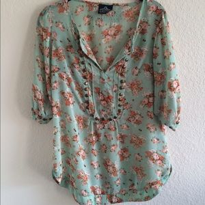 Floral print blouse