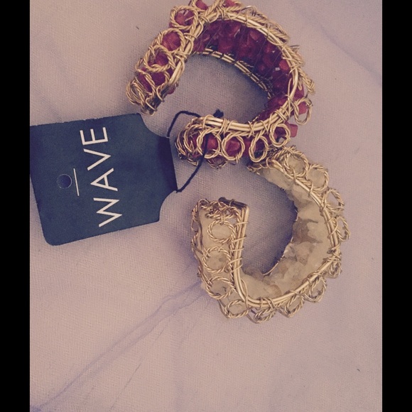 Two cute Wave cuff shell bracelets from Manila