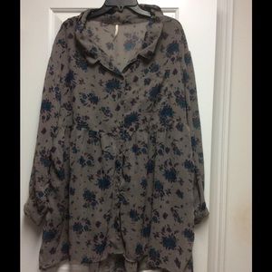 Free People Sheer Tunic Dress