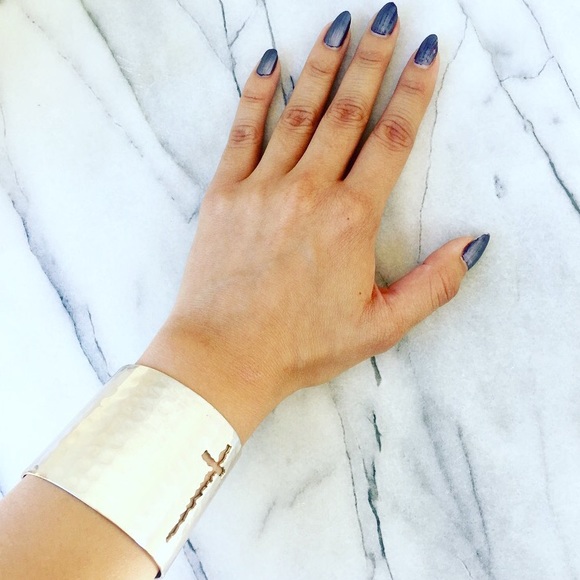 Rustic cuff Jewelry - • Rustic Cuff • Silver Cross Cuff